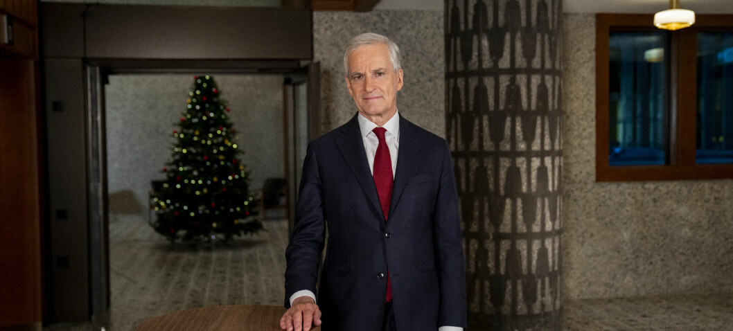 Støre holder nyttårstalen sin i det nye regjeringskvartalet