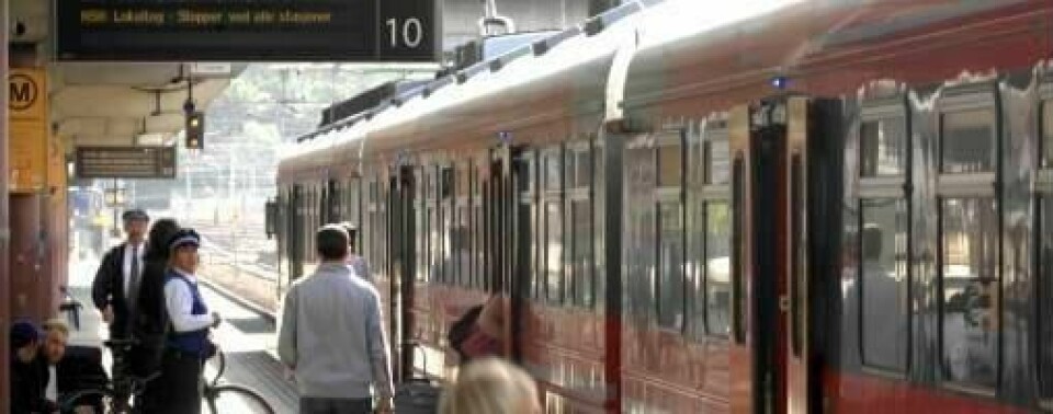All trafikk mellom Skøyen og Oslo Sentralstasjon er innstilt.