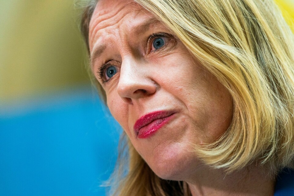 Utenriksminister Anniken Huitfeldt (Ap) mener det er feil å framstille regjeringens varslede EØS-utredning som en utredning av alternativer til EØS. Utenriksminister Anniken Huitfeldt (Ap) er opprørt over at Aleksej Navalnyj ble dømt til ni års fengsel tirsdag. Foto: Håkon Mosvold Larsen / NTB