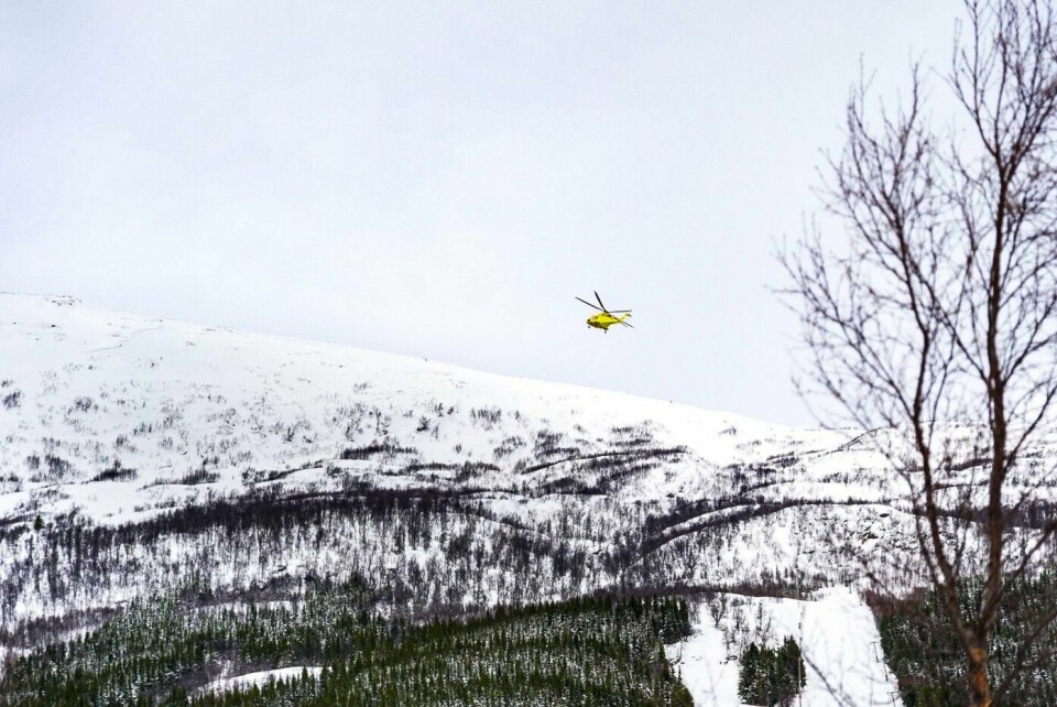 Tre personer ble erklært døde etter å ha blitt tatt av et snøskred i Lyngen i Troms forrige torsdag. I påsken har det ikke vært noen alvorlige ulykker, opplyser Norsk Folkehjelp søndag. Tre personer er erklært døde etter å ha blitt tatt av et snøskred i Lyngen i Troms torsdag ettermiddag.Foto: Marius Hoe / Framtid i Nord / NTB