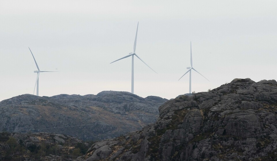 Bekymringsfullt er det at Ap/Sp-regjeringen ønsker fullt trykk på vindkraftutbygging på land nok en gang, skriver Venstres Erik Hammer. Foto: Terje Pedersen / NTB