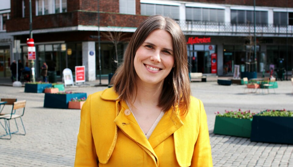 Sirin Hellvin Stav (MDG), vil til topps på MDGs nominasjonsliste til neste års lokalvalg. På Fridtjof Nansens plass, Oslo
