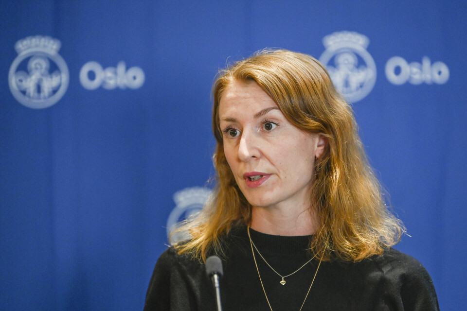 Oslo 20211207. Byråd for oppvekst og kunnskap, Sunniva Holmås Eidsvoll (SV) under en pressekonferanse i Oslo Rådhus etter regjeringens pressekonferanse om koronasituasjonen.Foto: Annika Byrde / NTB Oslo 20211207. Byråd for oppvekst og kunnskap, Sunniva Holmås Eidsvoll (SV) under en pressekonferanse i Oslo Rådhus etter regjeringens pressekonferanse om koronasituasjonen.Foto: Annika Byrde / NTB