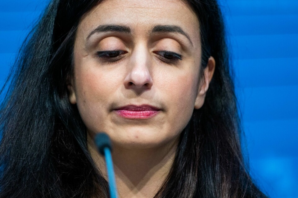 Rogaland Ap åpner opp for at Hadia Tajik (Ap) igjen skal bli en del av regjeringen. Hadia Tajik (Ap) gikk fredag av som arbeids- og inkluderingsminister. Hun fortalte om beslutningen på en pressekonferanse torsdag. Foto: Håkon Mosvold Larsen / NTB