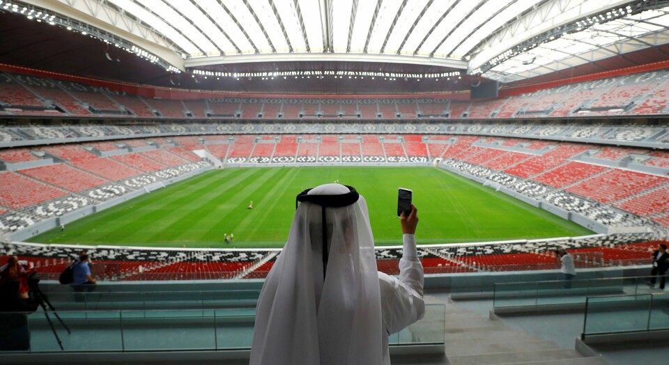Al Bayt stadium i Doha er en av VM-arenaene som nå er klare. Al Bayt stadium i Doha er en av VM-arenaene som nå er klare. Fredag skal VM-puljene trekkes.