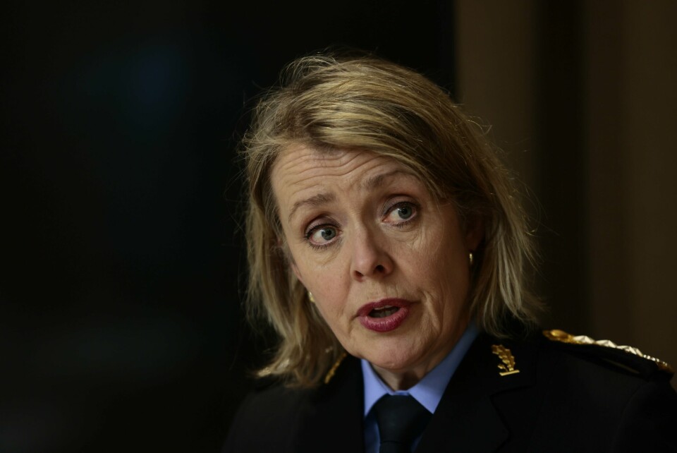 Politidirektør Benedicte Bjørnland tror antallet klager til politiet er for lavt. Politidirektør Benedicte Bjørnland forteller at politiet er særlig oppmerksomme på hvilke kriminalitetsutfordringer som kan oppstå som følge av migrasjonsstrømmen. Foto: Geir Olsen / NTB