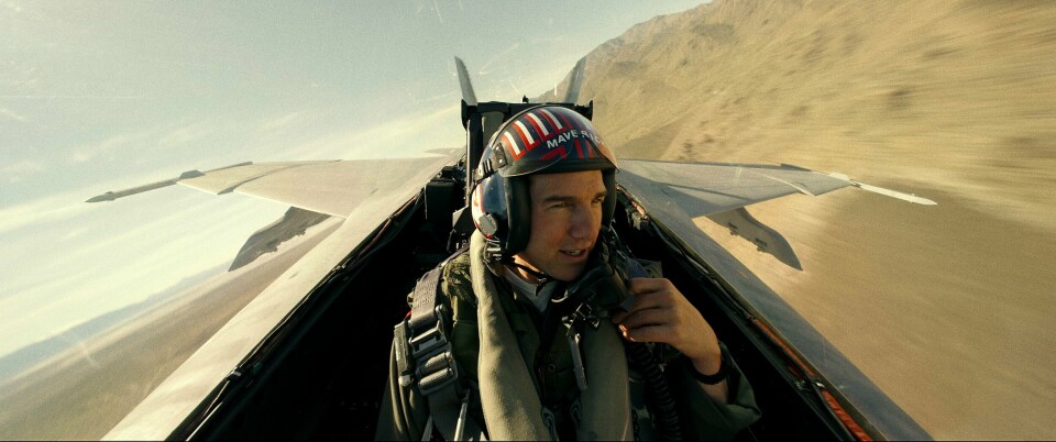 Tom Cruise er tiolbake som Pete 'Maverick' Mitchell i «Top Gun: Maverick». «Top Gun: Maverick»