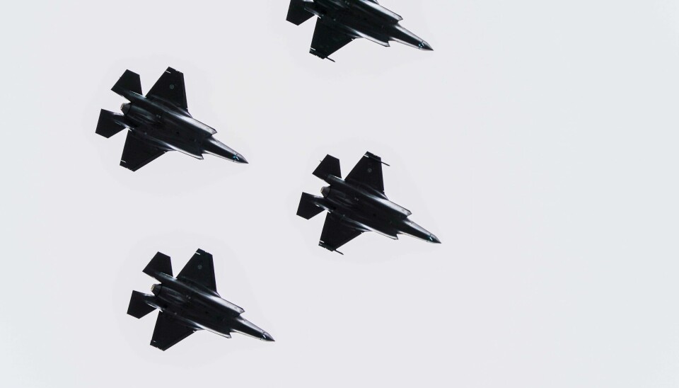 Norden som helhet vil om få år rå over 150 F35-jagerfly. I tillegg kommer om lag 100 på svensk side. Luftforsvaret bekrefter overfor Teknisk Ukeblad at leveransene av nye F-35-kampfly blir forsinket til over sommeren. Arkivfoto: Lise Åserud / NTB