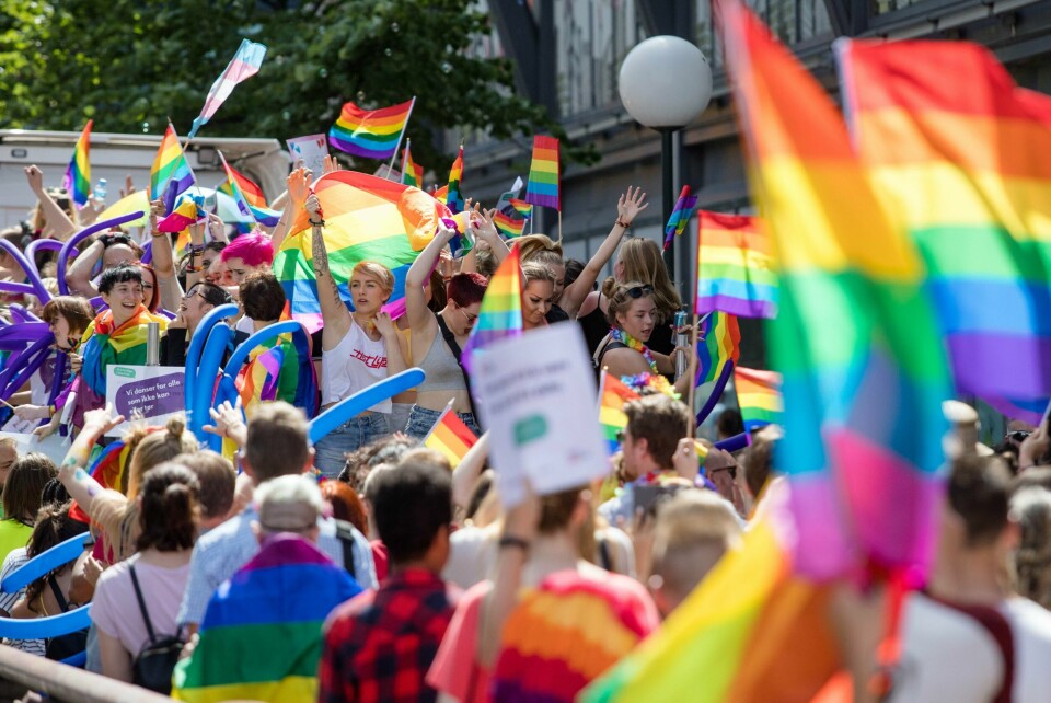 Bilde fra en tidligere Pride-parade. Paraden under Oslo Pride går fra Grønland til Spikersuppa . Foto: Audun Braastad /NTB scanpix