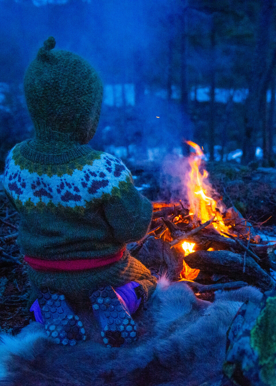 Johanne Refseth tar stadig med seg sin treårige datter på telttur i skogen. Johanne Refseth tar stadig med seg sin treårige datter på telttur i skogen.