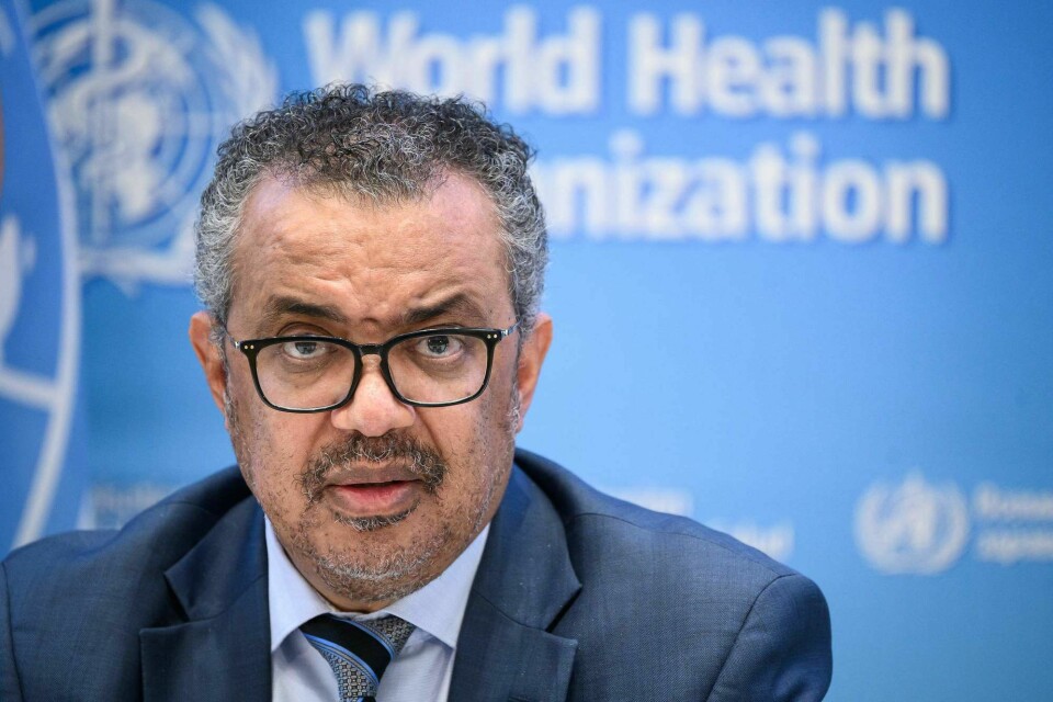 WHO-sjef Tedros Adhanom Ghebreyesus mener pandemien ikke er over. WHO-sjef Tedros Adhanom Ghebreyesus mener pandemien ikke er over.