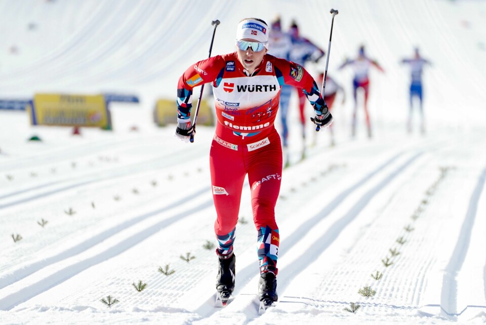 Tiril Udnes Weng ble nummer sju på 15-kilometeren i Tour de Ski lørdag. Tiril Udnes Weng ble nummer sju på 15-kilometeren i Tour de Ski lørdag. Foto: Terje Pedersen / NTB