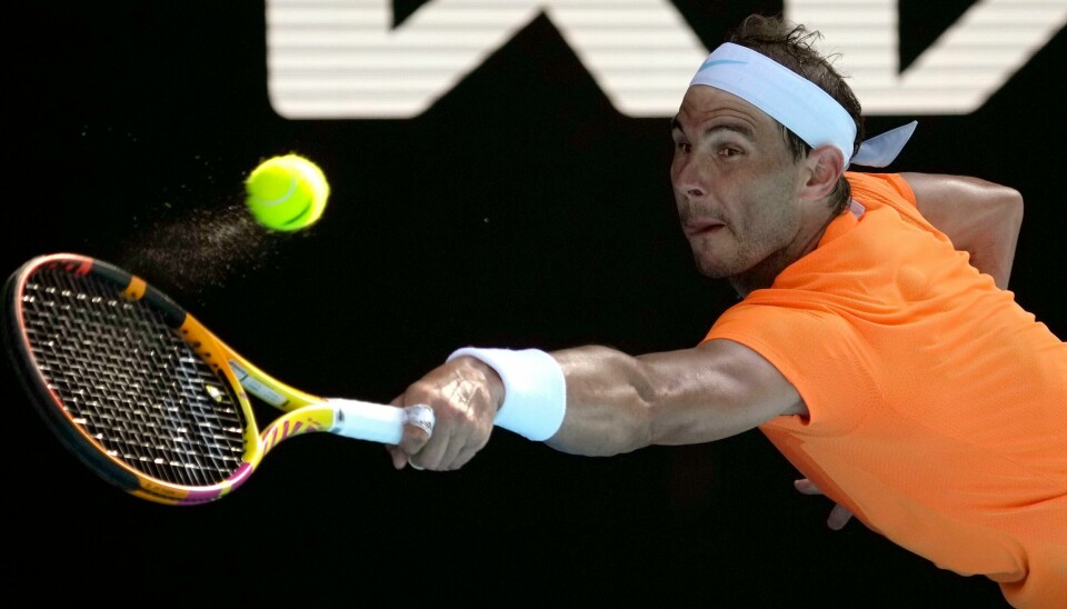 Rafael Nadal i aksjon mot Jack Draper. Det endre med seier til spanjolen. Rafael Nadal i aksjon mot Jack Draper. Det endre med seier til spanjolen. Foto: Aaron Favila / AP / NTB
