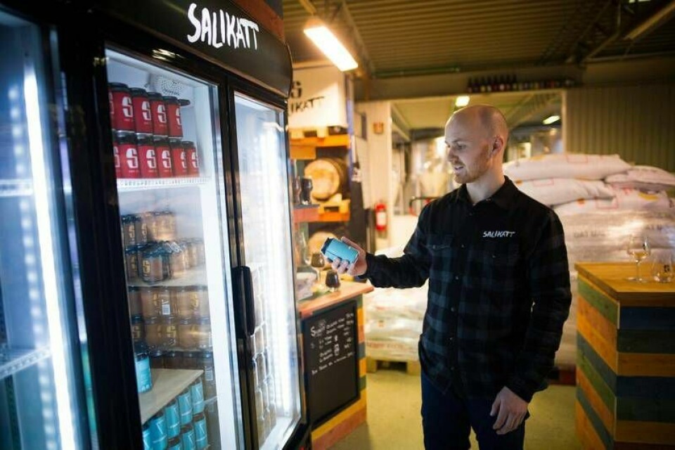 Bjarte Halvorsen, daglig leder i Salikatt bryggeri. Bjarte Halvorsen, daglig leder i Salikatt bryggeri.