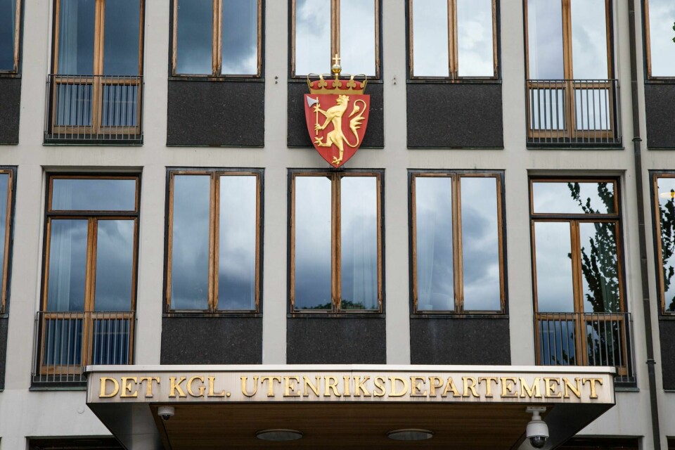 Transparency International Norge mener Utenriksdepartementet må granske norske bistandspenger til Libanon. Oslo 20160726.Utenriksdepartementet (UD) i Oslo.Foto: Audun Braastad / NTB