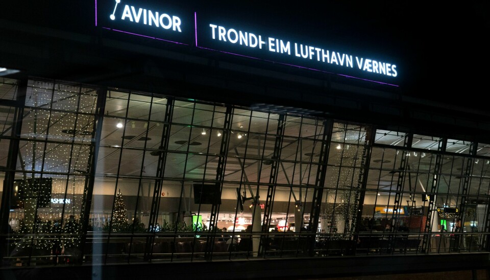 Flere flygninger er kansellert ved Trondheim lufthavn Værnes søndag.