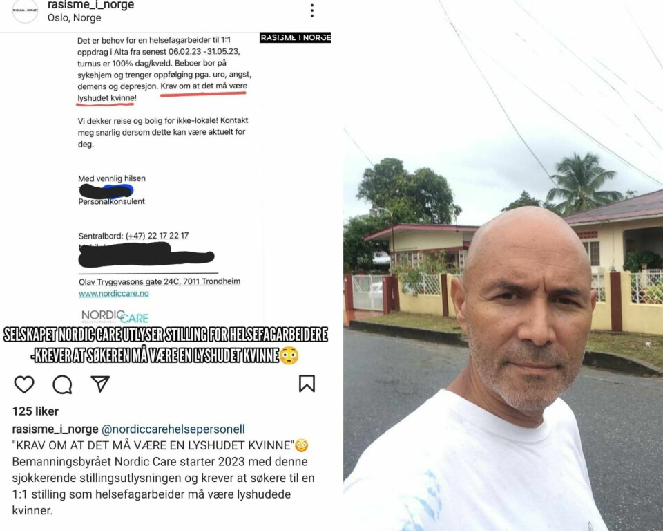 Akhenaton De Leon leder i Omod reagerer på en internmelding som ble sendt til ansatte i Nordic Care. Akhenaton De Leon