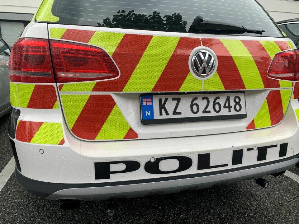 Illustrasjonsfoto politibil