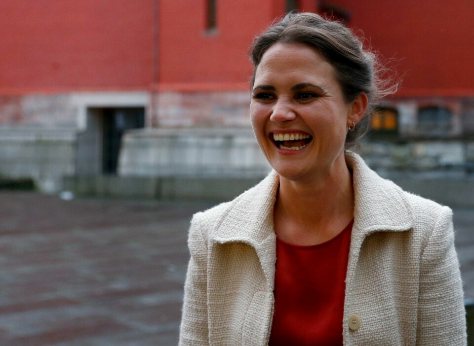Kari Nessa Nordtun er gravid. Termin er april 2022. Stavanger-ordfører Kari Nessa Nordtun (Ap) gleder seg til folkefest etter koronaen. Foto: Jan Kåre Ness / NTB