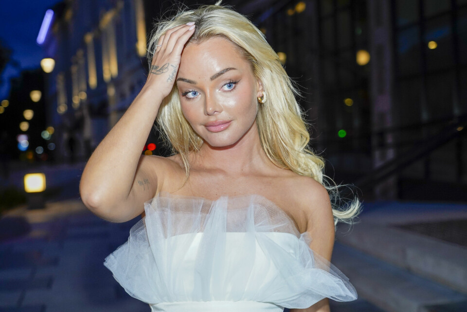 Sophie Elise Isachsen på rød løper i forbindelse med at Petter Stordalen sitt nye hotell Sommero åpnet i Oslo. .