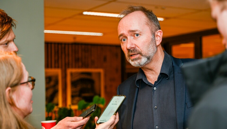 Trond Giske under årsmøtet i Nidaros sosialdemokratisk forum i forrige uke. .
