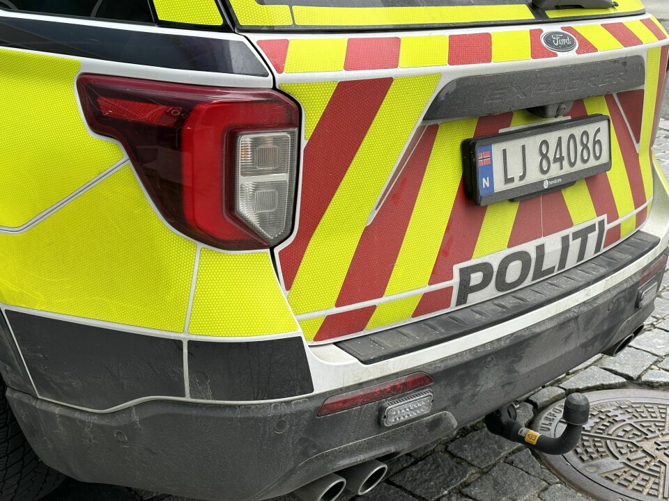 Illustrasjonsfoto Politibil.