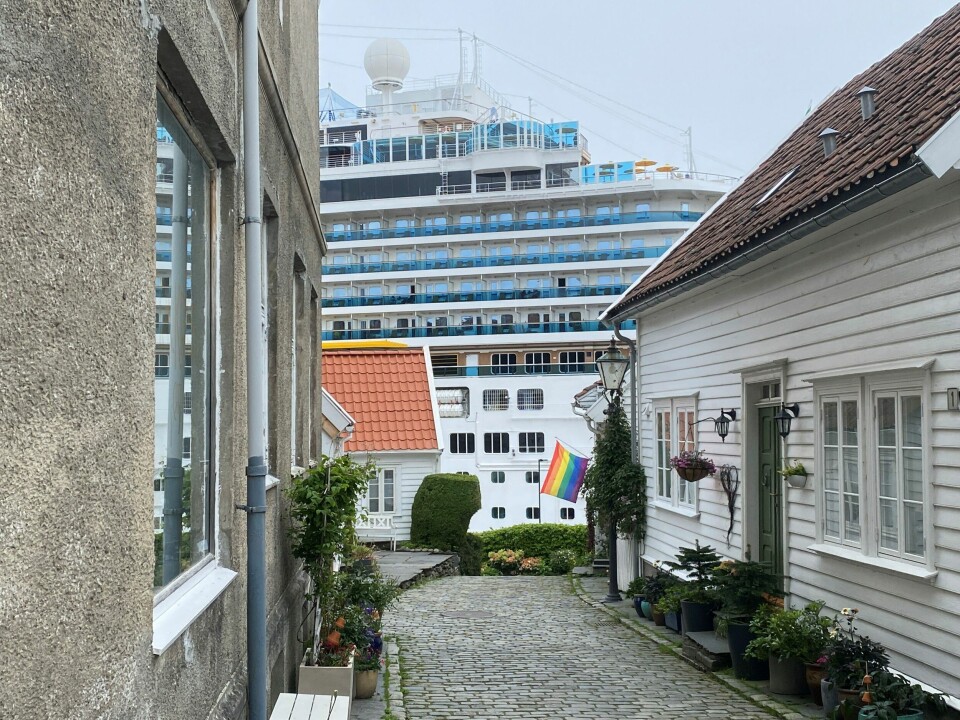 Cruisetrafikken spiller en stor rolle i diskusjonen om havnesamarbeidet mellom Stavanger, Sola og Randaberg. Cruise cruiseskip cruisebåt cruisebåter Gamle Stavanger utsikt Vågen