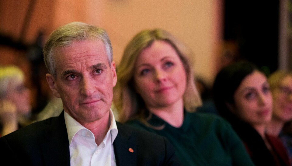 Jonas Gahr Støre, Kjersti Stenseng og Hadia Tajik under Arbeiderpartiets landsmøtet i 2019. Støre er ubestridt i partiets ledelse, men hva har partiet å tape på å erstatte den mektige partisekretæren, spør vår kommentator. .
