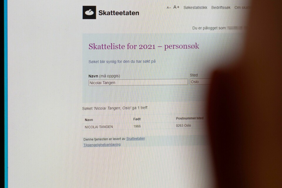 Stortingsflertallet er enige om å gjeninnføre anonyme skattelistesøk. Stortingsflertallet er enige om å gjeninnføre anonyme skattelistesøk. Foto: Håkon Mosvold Larsen / NTB