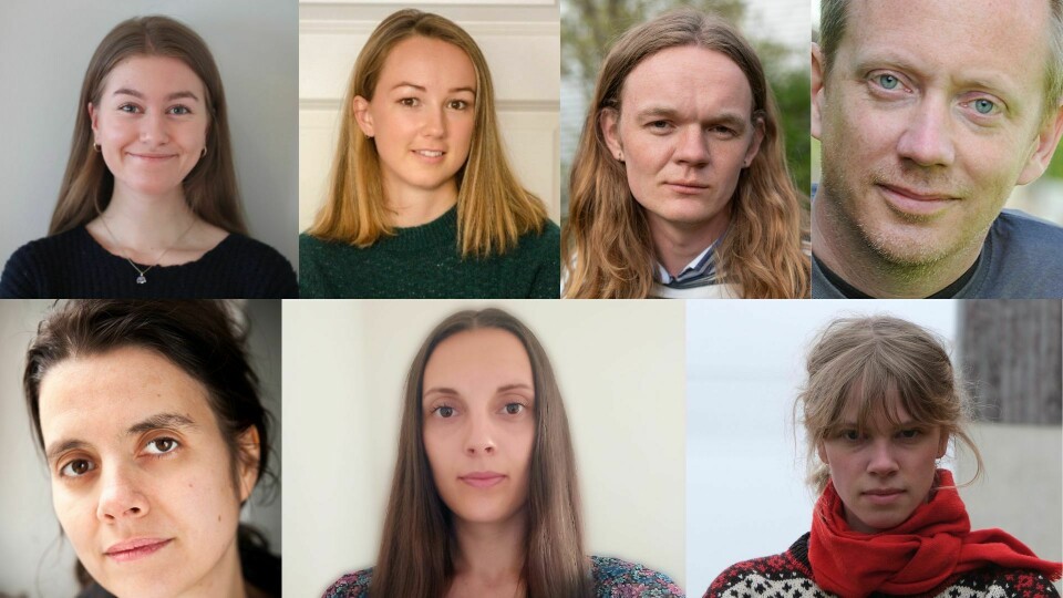Øverst f.v: Vibeke Kapstad Botilsrud (22) Marie Carlsen (26), Søren Mortensen (25), Dag Øistein Endsjø, professor ved UiO, Siri Martinsen, leder i NOAH – For dyrs rettigheter, Victoria Elisabeth Lau (23) og Julie Giæver (24). Øverst f.v: Vibeke Kapstad Botilsrud (22) Marie Carlsen (26), Søren Mortensen (25), Dag Øistein Endsjø, professor ved UiO, og Siri Martinsen, leder i NOAH – For dyrs rettigheter, Victoria Elisabeth Lau (23) og Julie Giæver (24).