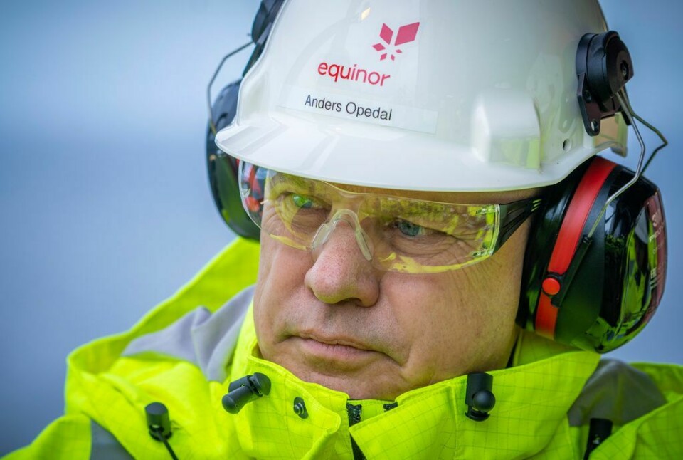 Konsernsjef i Equinor Anders Opedals lønn kan bli et tema når mellomoppgjøret starter mandag. Her besøker Opedal Troll A-plattformen, en av de viktigste årsakene til Equinors rekordinntjening. Equinor
