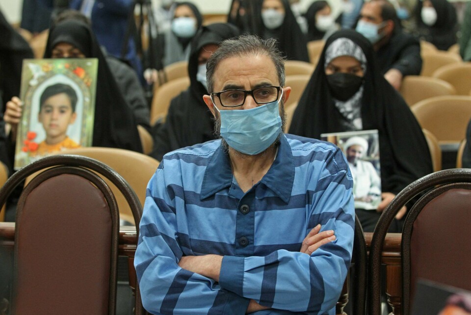 Chaab er politisk aktivist og tidligere leder av en arabisk-iransk separatistgruppe. Her fra første dag i rettssaken i januar 2022. Chaab er politisk aktivist og tidligere leder av en arabisk-iransk separatistgruppe. Her fra første dag i rettssaken i januar 2022.