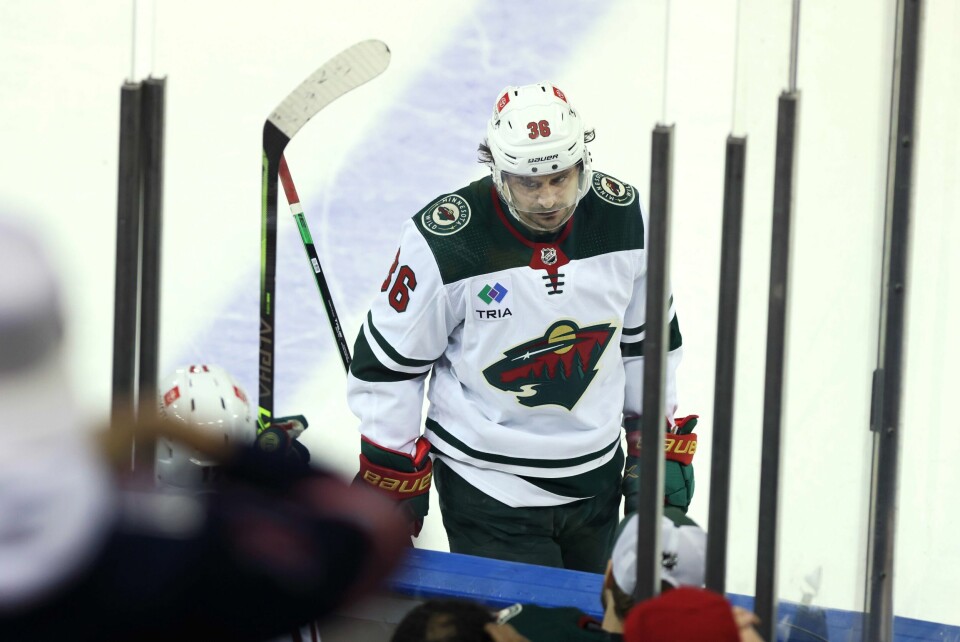 Mats Zuccarello fikk målpoeng, men likevel ble det tap for hans Minnesota Wild i natt. Det er dårlig nytt i jakten på plass i NHL-sluttspillet. Mats Zuccarello.Foto: Pontus Höök / NTB