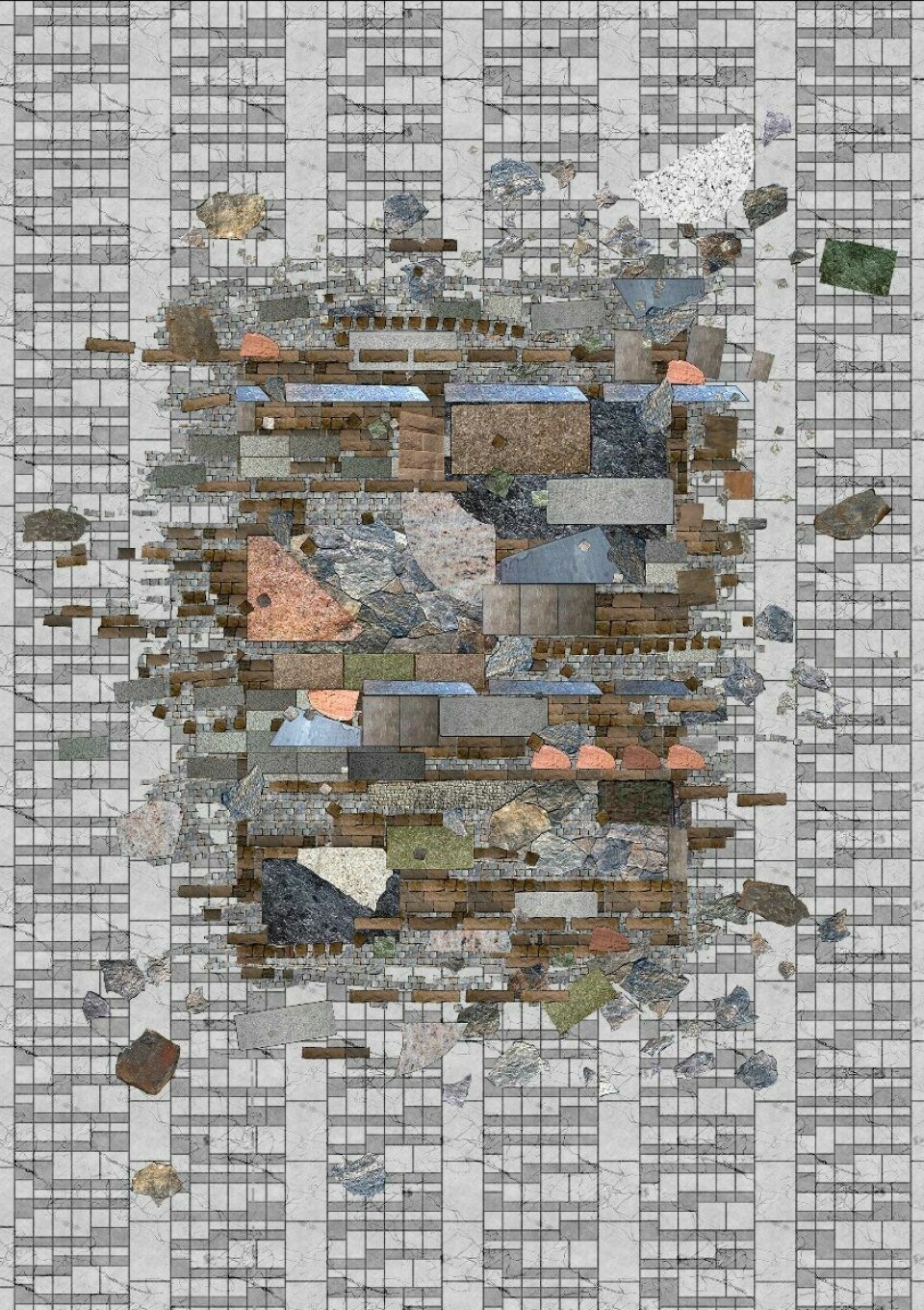 Gjenbrukt stein fra hele landet skal bli til kunstverk i bakken på Johan Nygaardsvolds plass. Gjenbrukt stein fra hele landet skal bli til kunstverk i bakken på Johan Nygaardsvolds plass.
