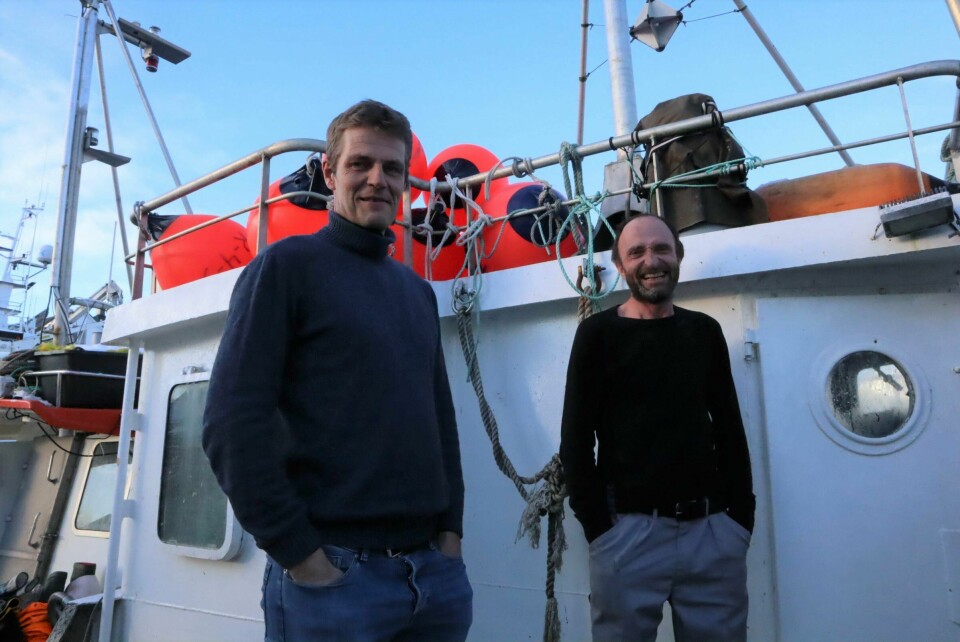 Bernhard Idsø og Kristian Stang kan reise hjem fra Henningsvær med en solid slant etter årets skreisesong i Lofoten. Bernhard Idsø