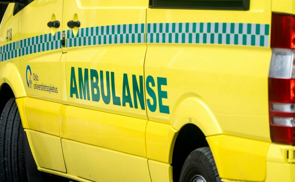 Illustrasjonsfoto. Oslo 20200826. Ambulanse logo på bil.Foto: Gorm Kallestad / NTB