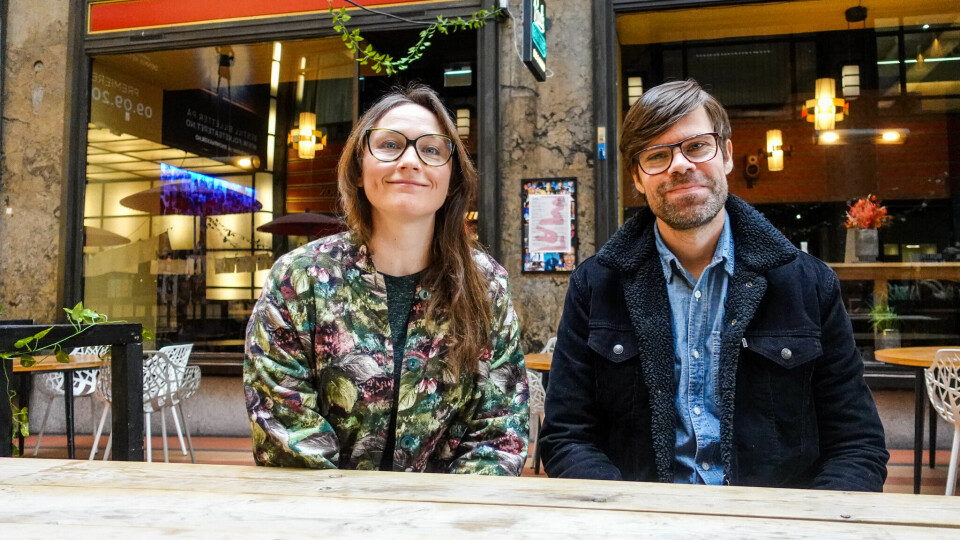 Artistene Marte Wulff og Einar Flaa vil skape klimaengasjement blant musikerkollegene gjennom foreningen Spillerommet. Marte Wulff og Einar Flaa