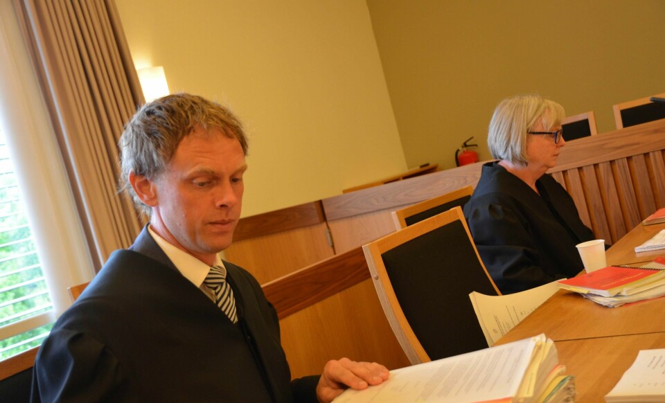 Bistandsadvokat Arve Skaar og aktor Inger Marie Berg Papworth fikk rettens medhold, da retten dømte en 53-åring for familievold. FOTO: PAUL NORBERG