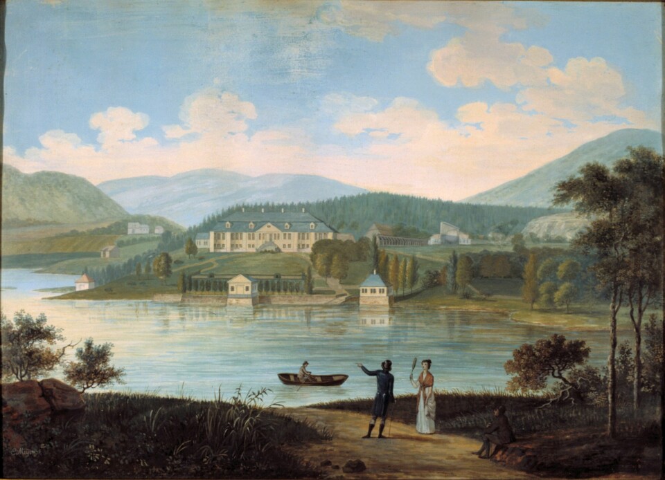 Bogstad gård: Ca. 1790. Maleri av Elias Meyer. FOTO: OSLO MUSEUM Bogstad gård: Ca. 1790. Maleri av Elias Meyer. FOTO: OSLO MUSEUM