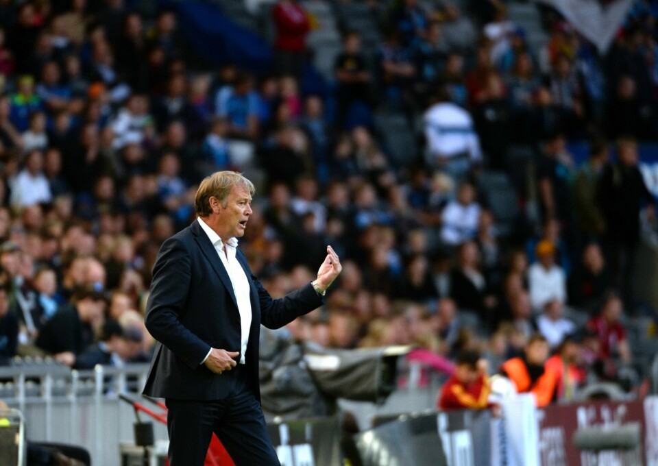 Åge Hareide fikk se laget sitt slite for seieren onsdag kveld. FOTO: NTB SCANPIX