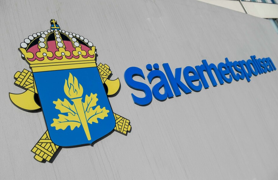 Illustrasjonsfoto. Säpo-logo.