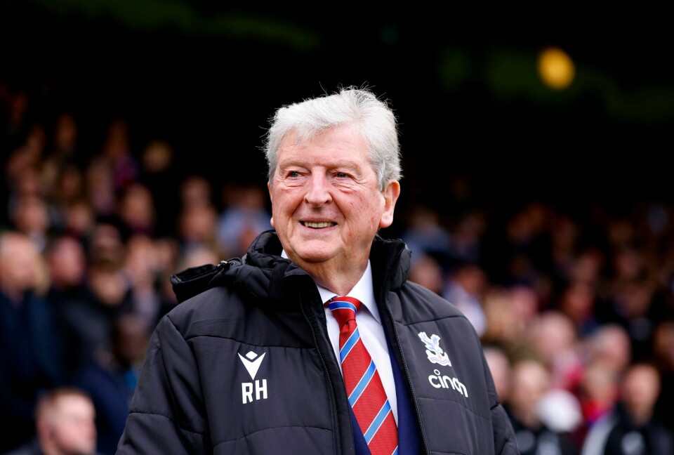 Crystal Palace-manager Roy Hodgson tok laget til sin andre strake seier i Premier League. Roy Hodgson var tilbake som manager for Crystal Palace mot Leicester lørdag. Foto: Steven Paston / AP / NTB
