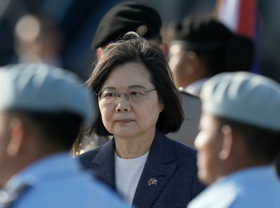 Taiwans president Tsai Ing-wen besøkte i forrige uke Belize. Onsdag mellomlander hun i California der hun etter planen skal møte lederen i Representantens hus, Kevin McCarthy. Taiwans president Tsai Ing-wen besøkte i forrige uke Belize. Onsdag mellomlander hun i California der hun etter planen skal møte lederen i Representantens hus, Kevin McCarthy. Foto: Moises Castillo / AP / NTB
