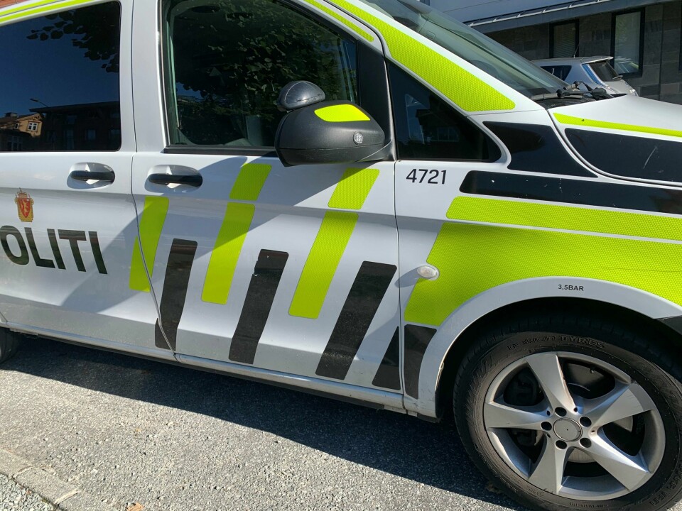 Illustrasjonfoto Politibil.