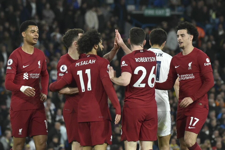 Liverpool herjet med Leeds. Liverpool herjet med Leeds. Foto: Rui Vieira / AP / NTB