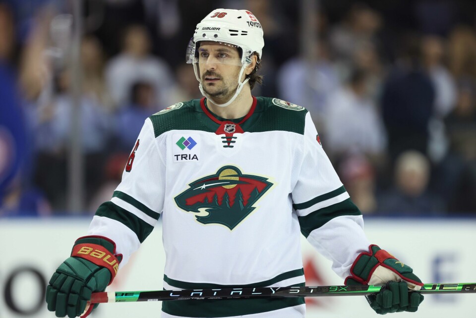Mats Zuccarello gikk målløs av banen mot Vegas. Mats Zuccarello og Minnesota Wild tape NHL-oppgjøret mot Colorado Avalanche. Foto: Pontus Höök / NTB