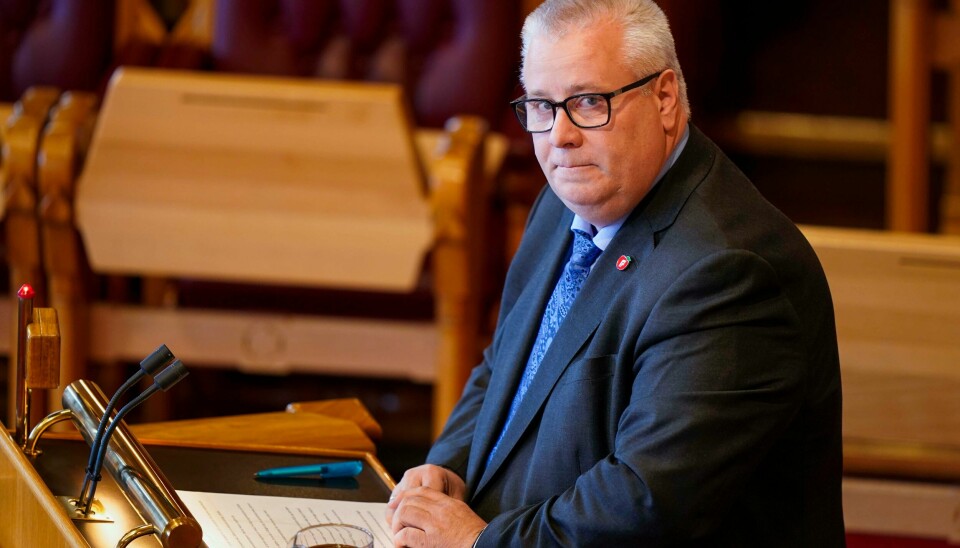 Bård Hoksrud (Frp) er uenig i at 16-åringer ikke skal få kjøpe energidrikk. Foto: Terje Pedersen / NTB Bård Hoksrud Frp) reagerer på at regjeringen ikke kom med løfte om å øke antall stillinger for lege i spesialisering da revidert statsbudsjett ble lagt fram. Foto: Terje Pedersen / NTB