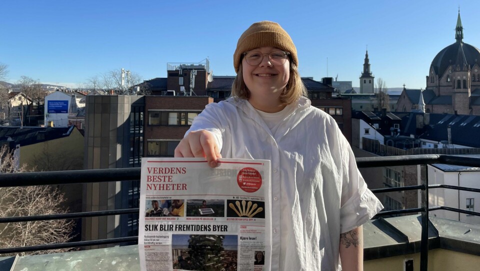 – Vi mennesker har ofte en tendens til at vi lar våre dramatiske instinkter styre hva vi ser rundt oss, og det kan ofte gi oss et unyansert verdensbilde, skriver Marte Hansen Haugan. Marte Hansen Haugan, talsperson for Verdens Beste Nyheter og 1. nestleder i Changemaker.