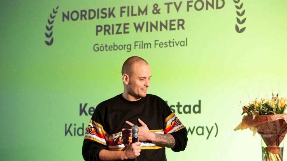 Manusforfatter og regissør Kenneth Karlstad mottok pris for beste manus under filmfestivalen i Göteborg tidligere i år. Kenneth Karlstad