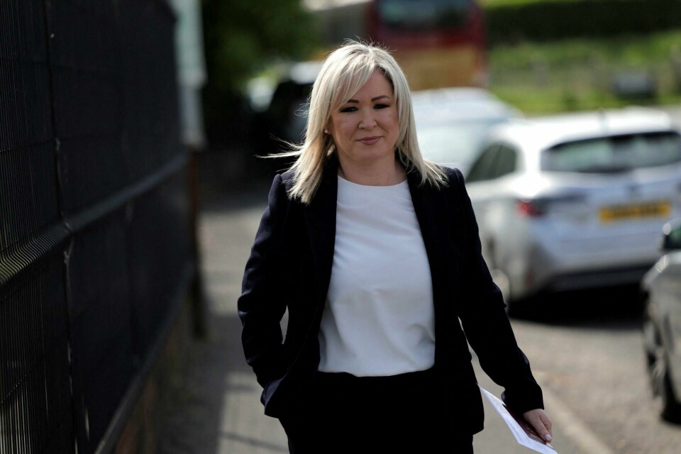 Sinn Féins nordirske leder Michelle O'Neill. Sinn Féins nordirske leder Michelle O'Neill.